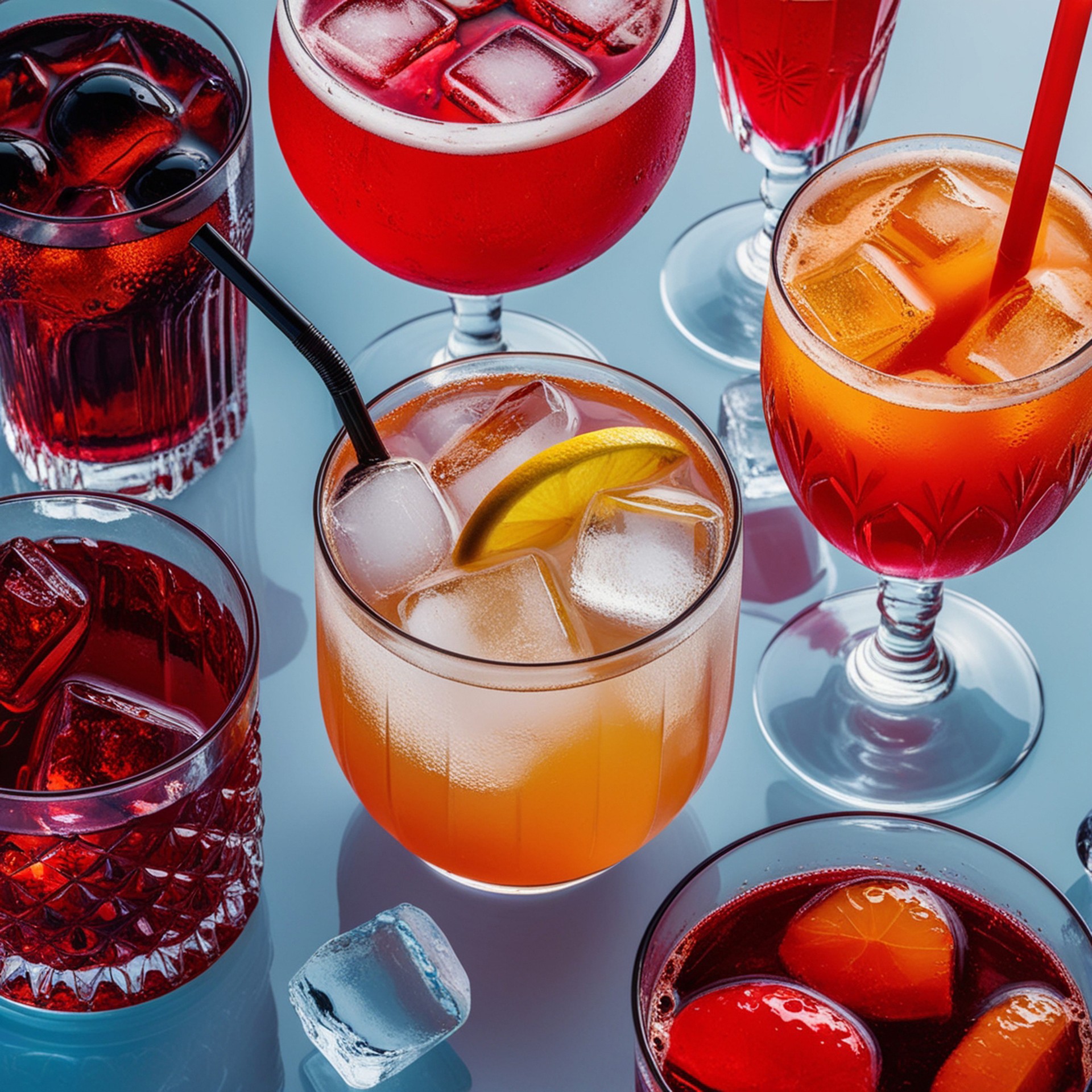 Kühle Softgetränke